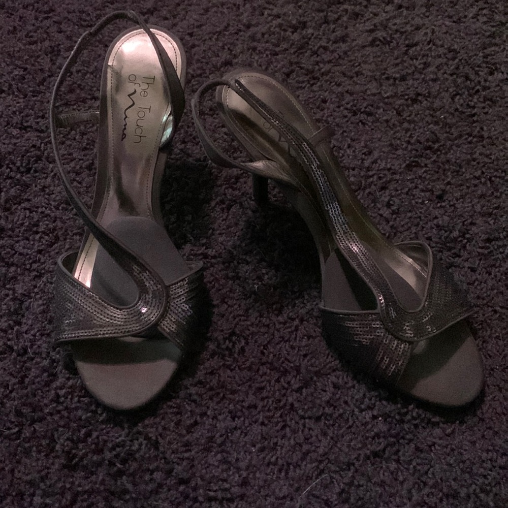 Metallic colored heels